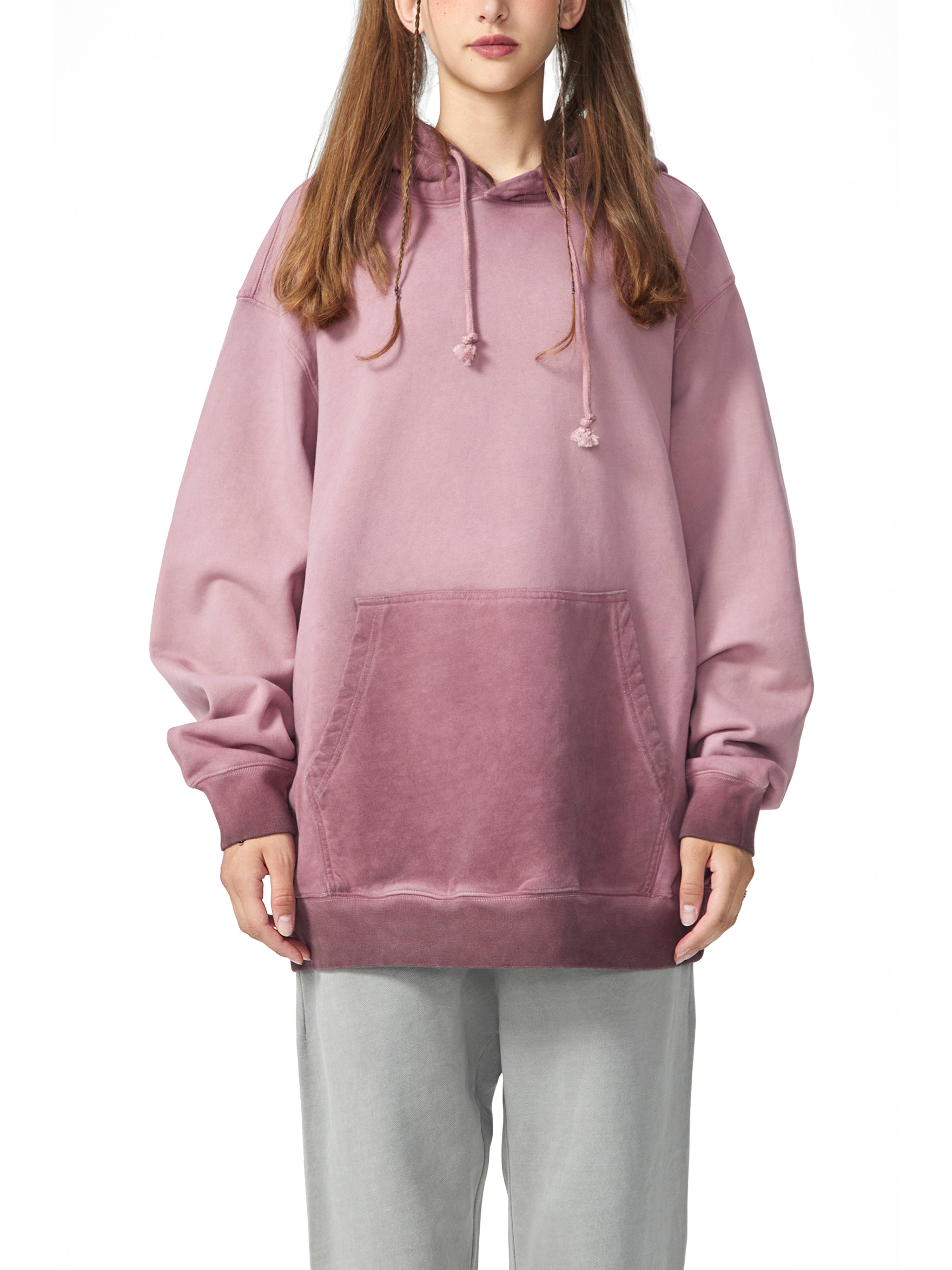 Ombre Stone Washed Colorpointed Hoodie