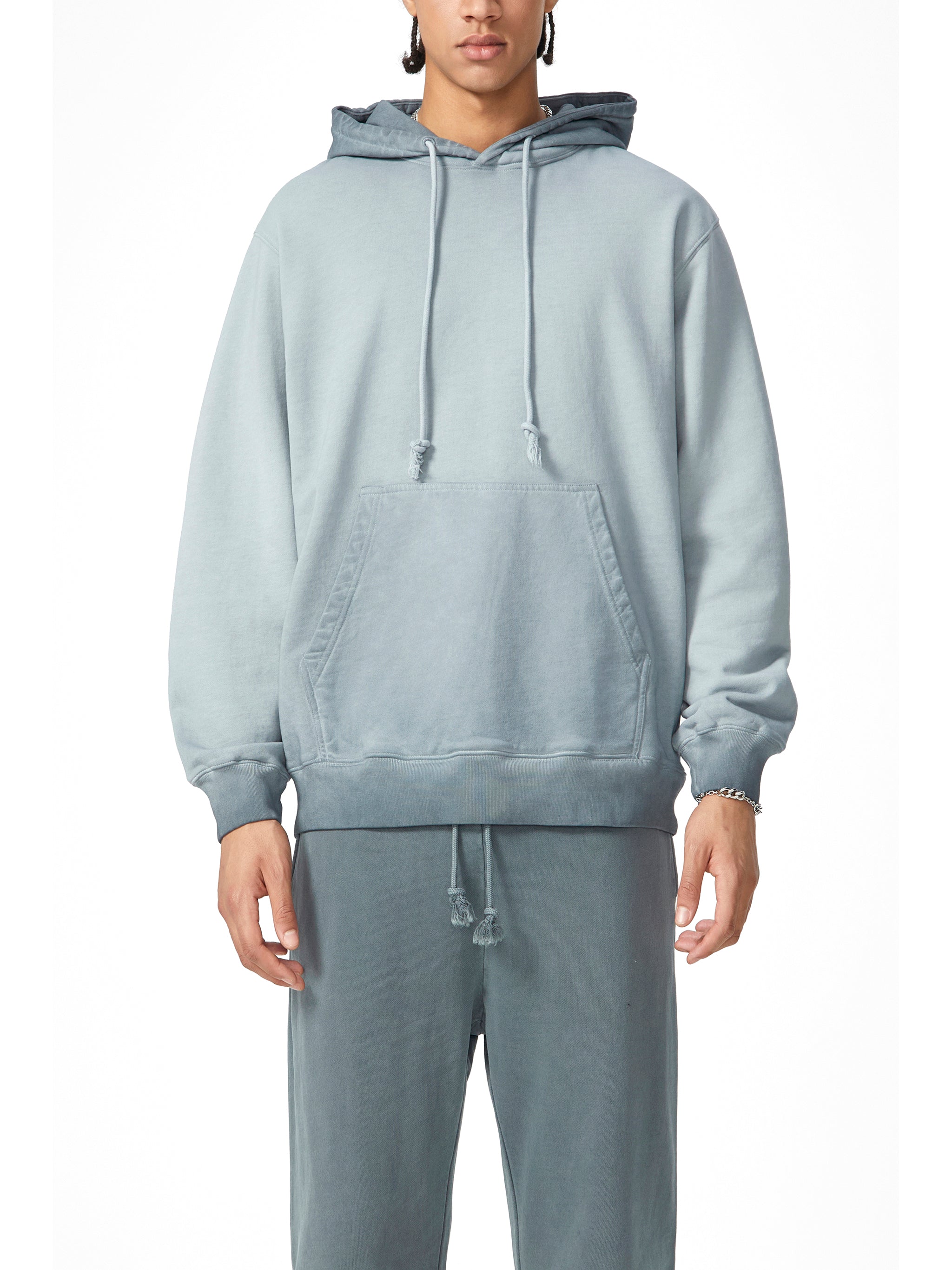 Ombre Stone Washed Colorpointed Hoodie