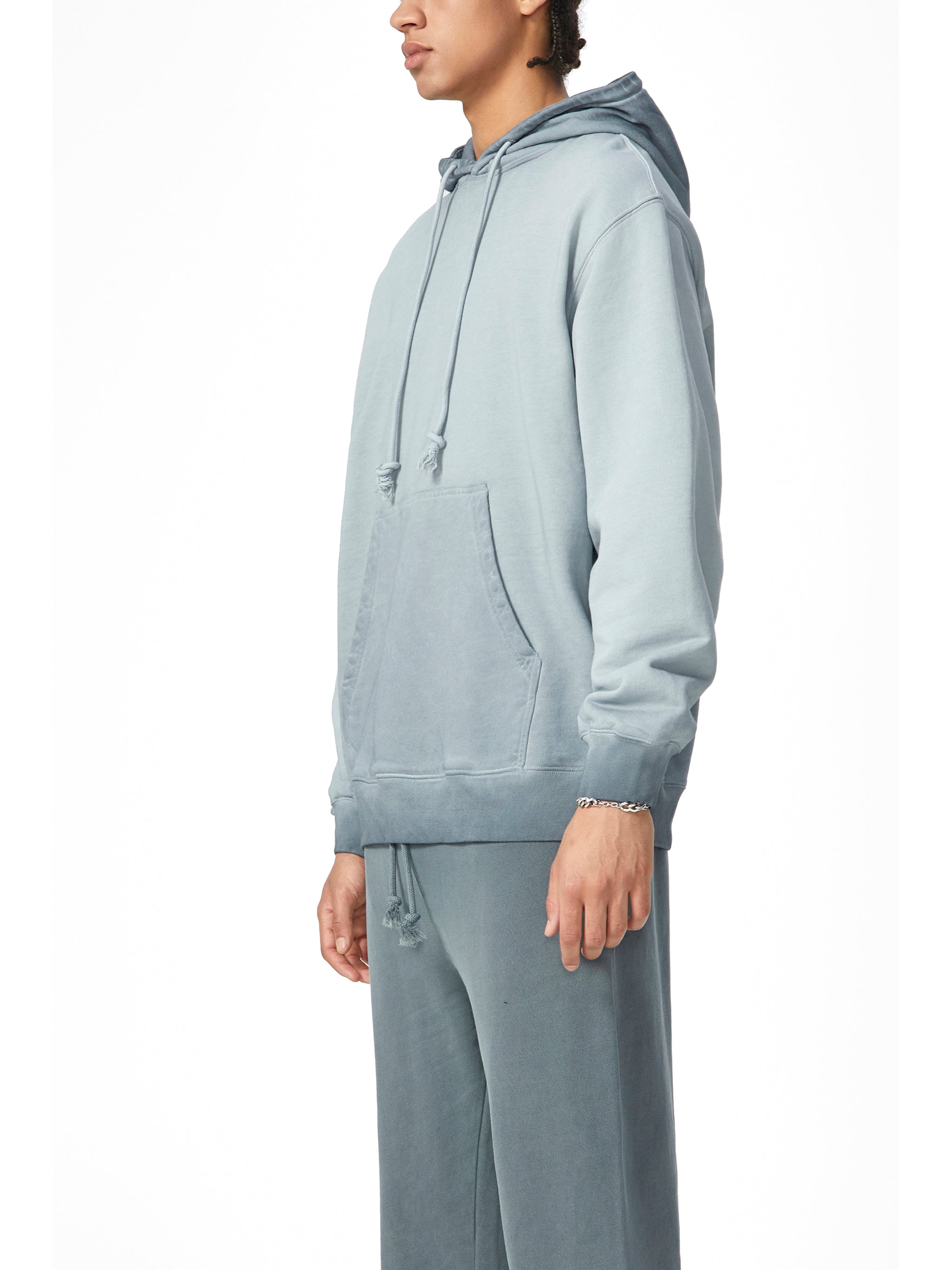 Ombre Stone Washed Colorpointed Hoodie