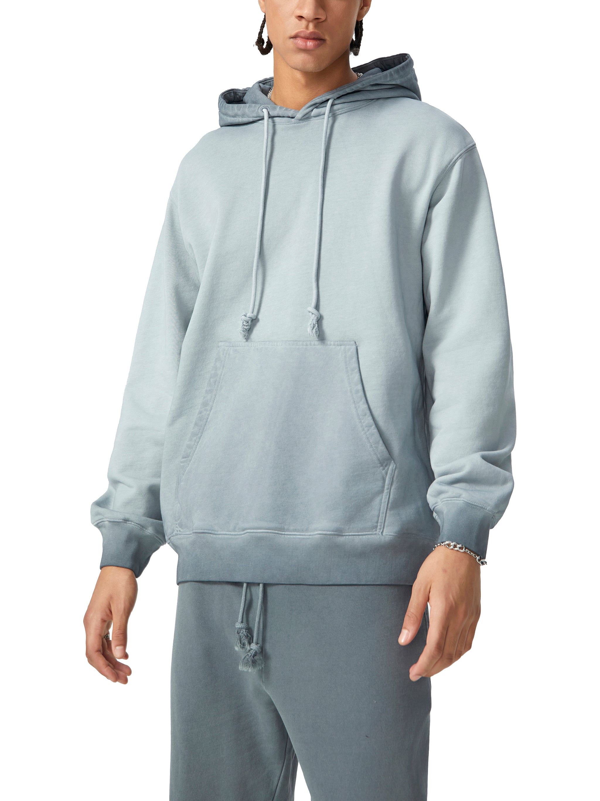 Ombre Stone Washed Colorpointed Hoodie