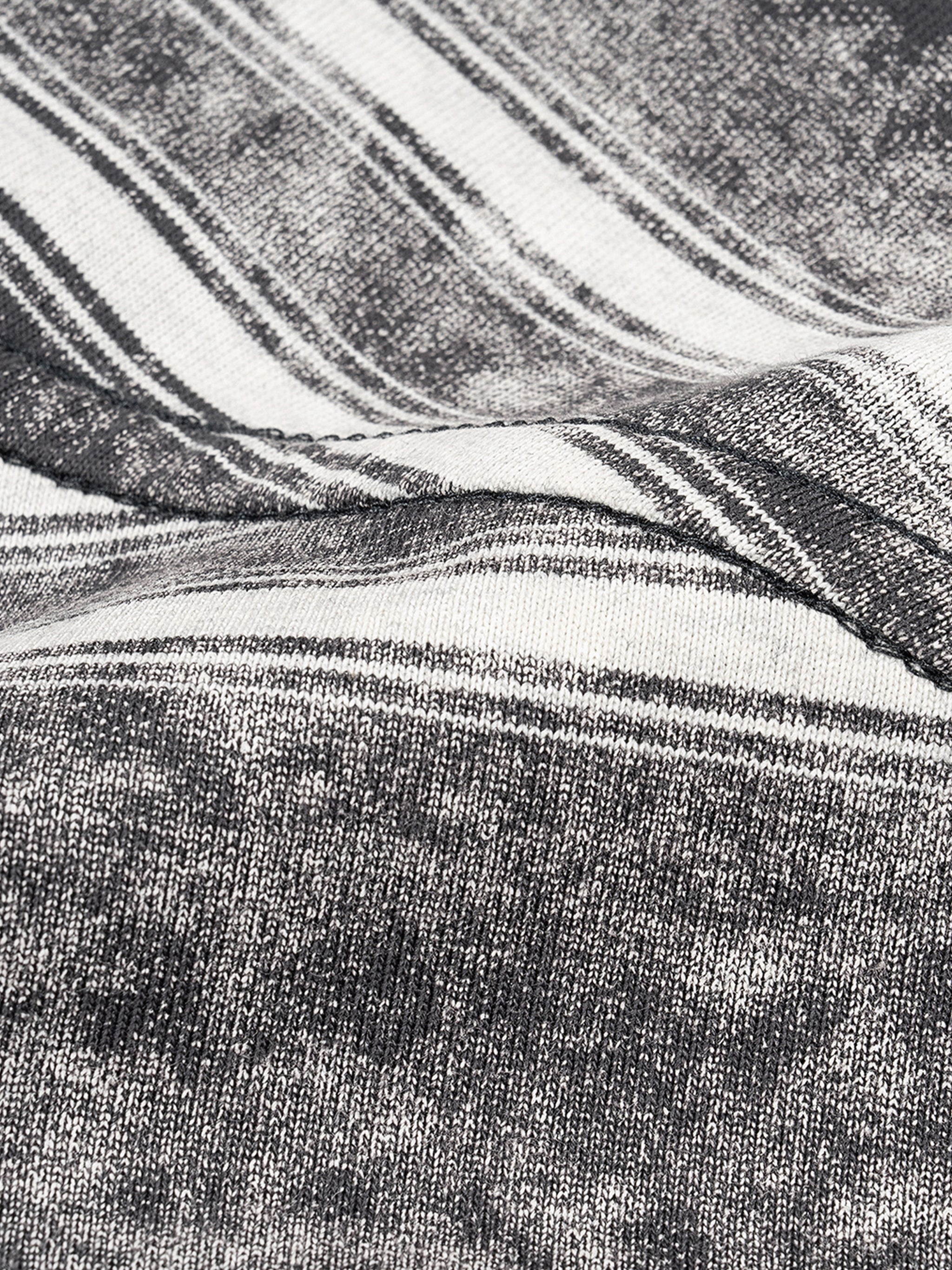 Snow Washed Striped Boxy T-Shirt