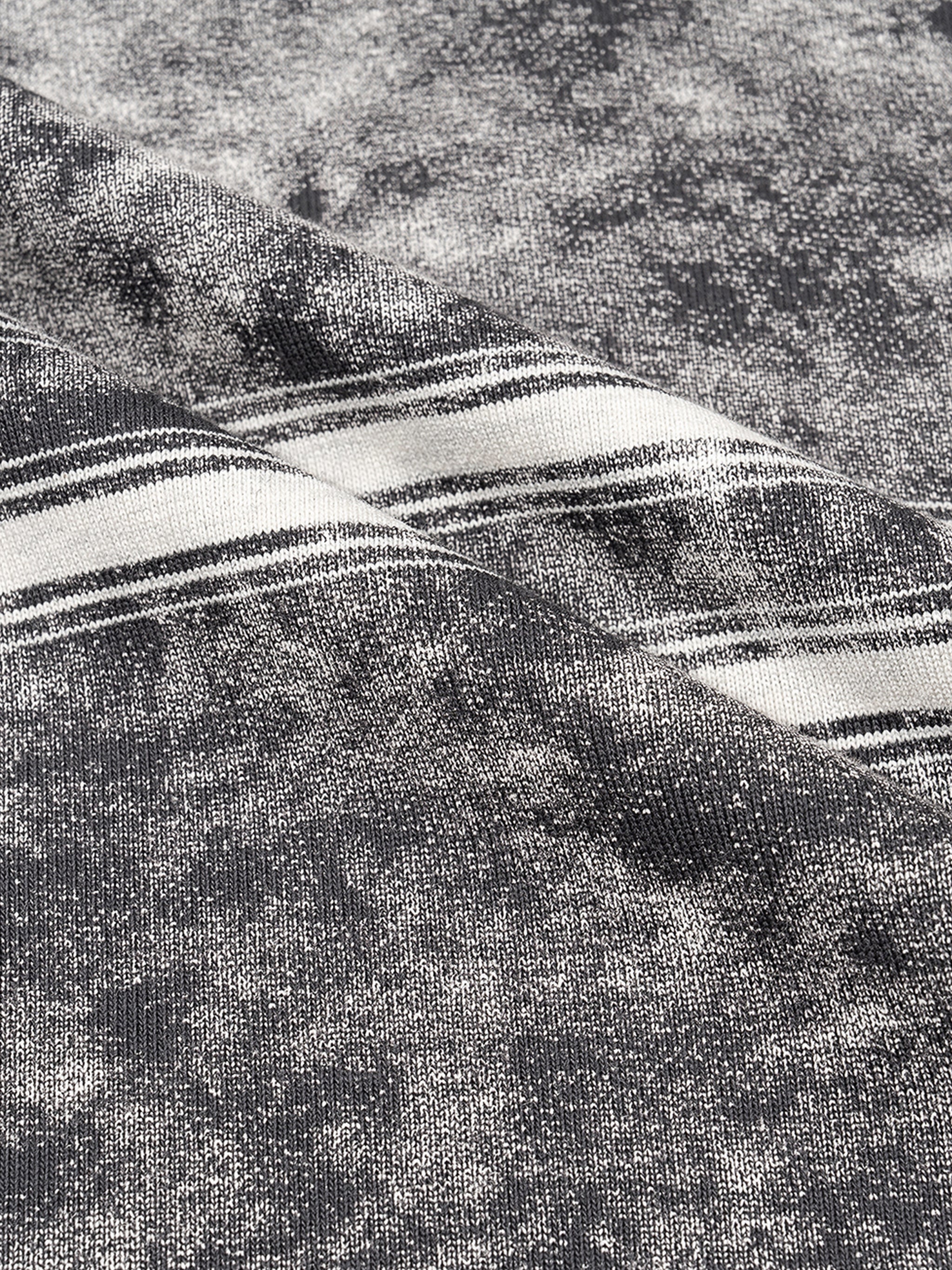 Snow Washed Striped Boxy T-Shirt