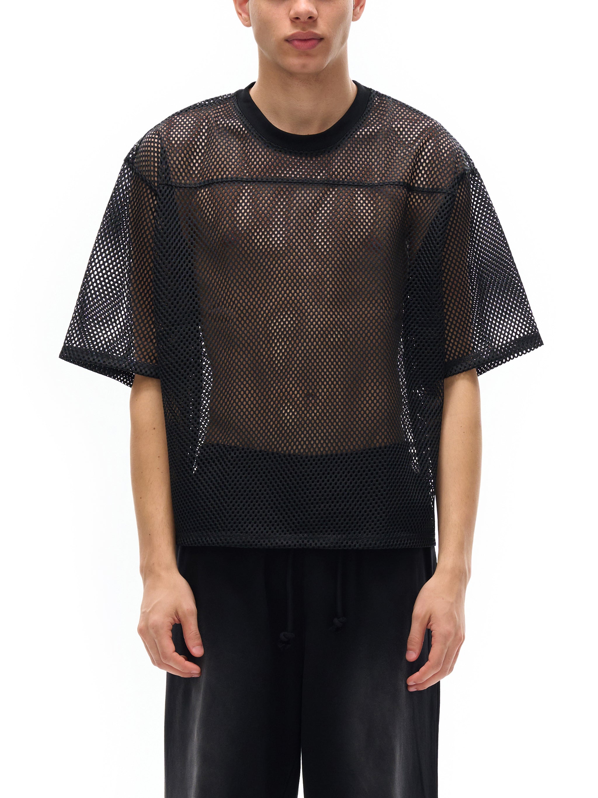 See-through Boxy Net T-Shirt