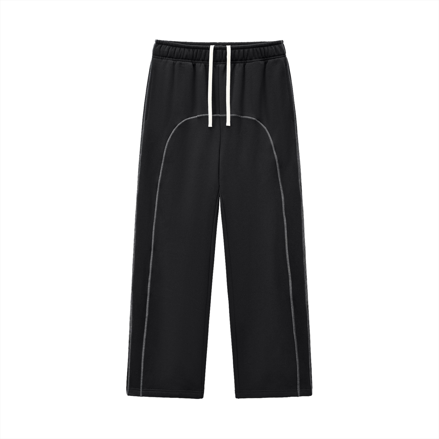 Contrast-Stitched Fleece Sweatpants