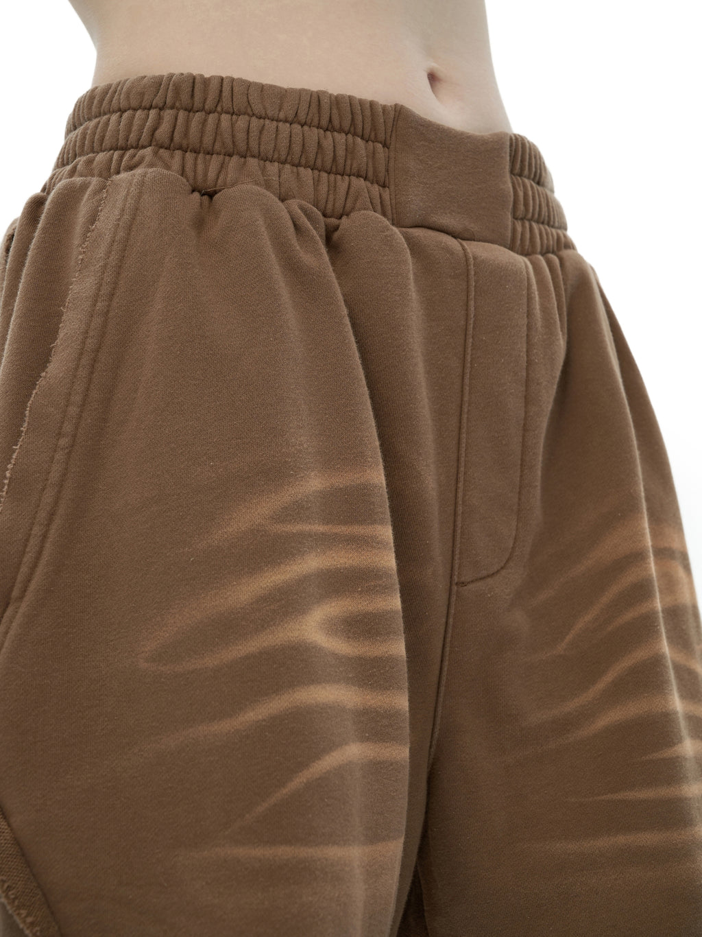 Vintage Washed Tiger Stripes Short Pants