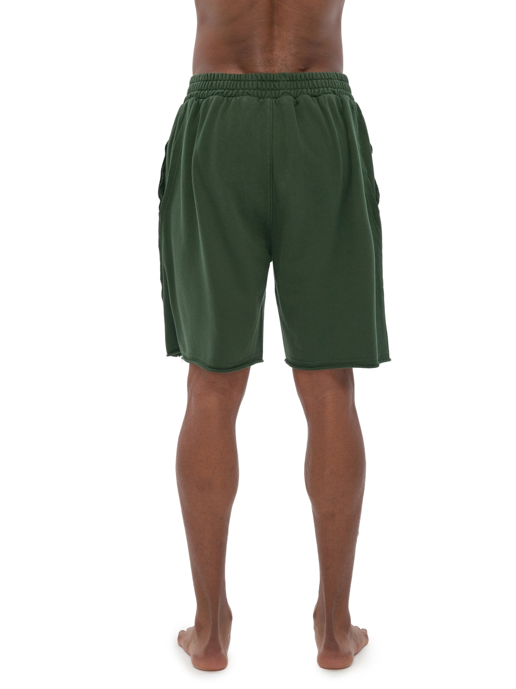 Vintage Washed Tiger Stripes Short Pants