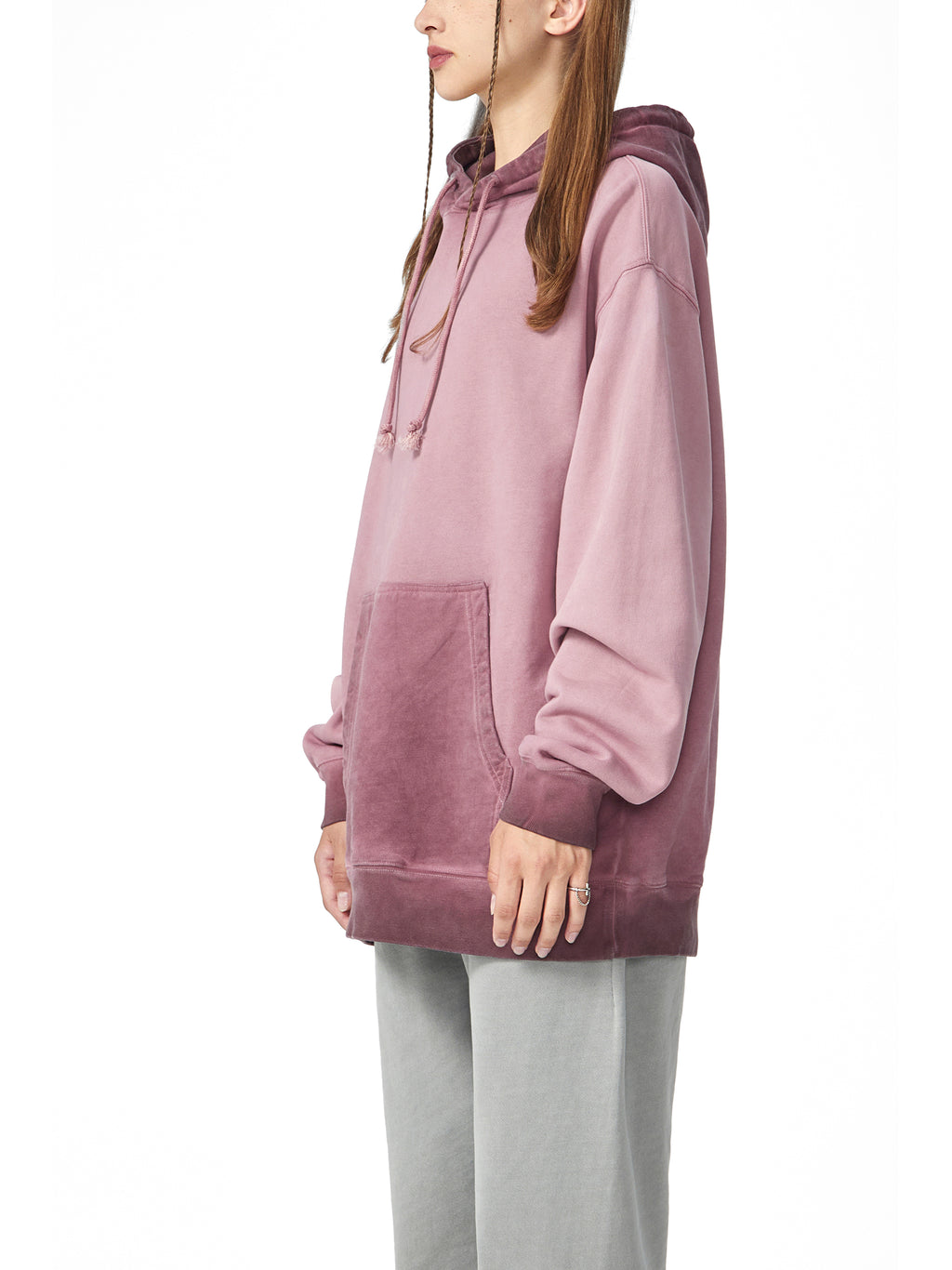 Ombre Stone Washed Colorpointed Hoodie
