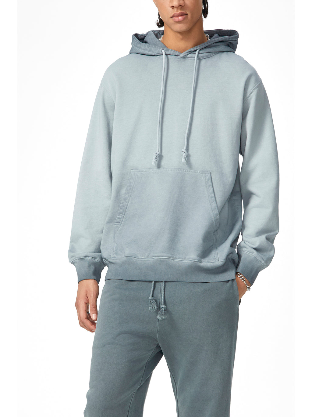 Ombre Stone Washed Colorpointed Hoodie