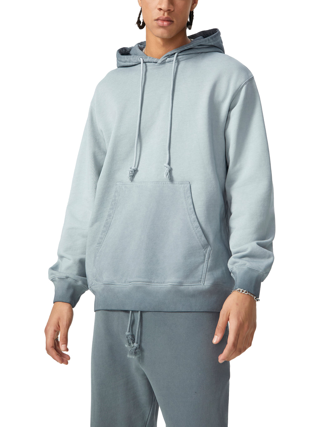 Ombre Stone Washed Colorpointed Hoodie